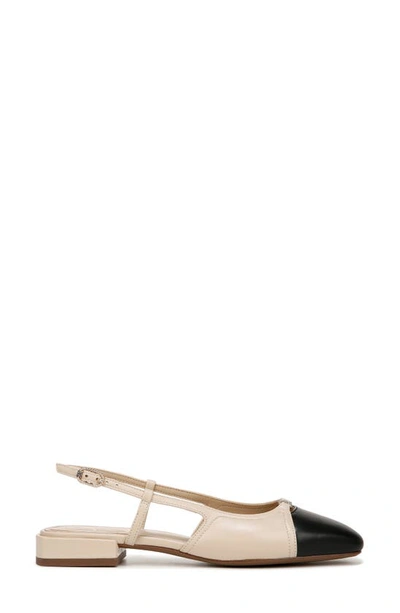 Shop Sam Edelman Kara 2 Slingback Flat In Summer Sand/ Black