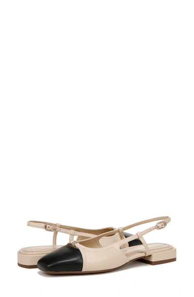 Shop Sam Edelman Kara 2 Slingback Flat In Summer Sand/ Black