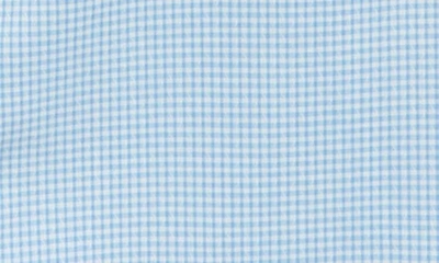 Shop Tallia Kids' Gingham Check Dress Shirt In Blue