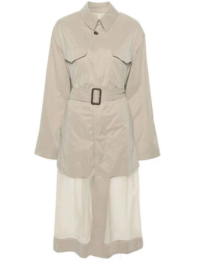 Shop Maison Margiela Trench Coat Clothing In Brown