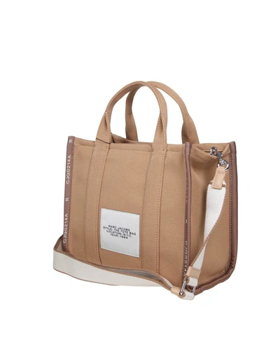 Shop Marc Jacobs Jacquard Handbag In Camel