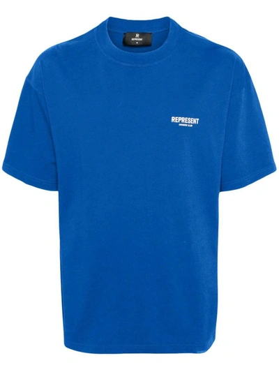 Shop Represent Owners Club T-shirt Clothing In Blue