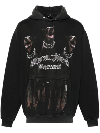 Shop Represent Thoroughbred Hoodie Clothing In Black