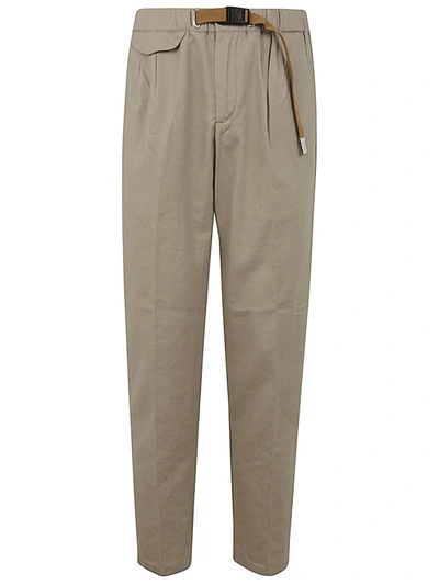 Shop White Sand Linene Pants Clothing In Brown
