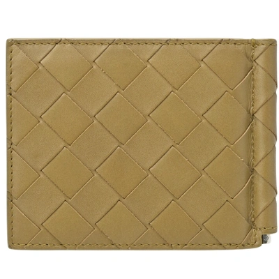 Shop Bottega Veneta Intrecciato Camel Leather Wallet  ()