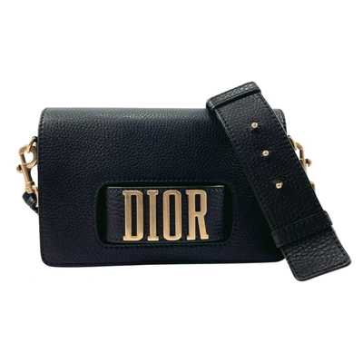 Shop Dior -- Black Leather Shopper Bag ()
