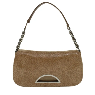 Shop Dior Malice Brown Suede Shoulder Bag ()