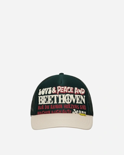 Shop Kapital Loveandpeace And Beethoven Trucker Cap In Green