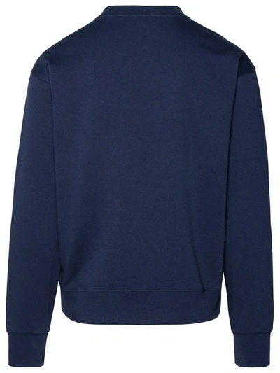 Shop Kenzo Navy Cotton Sweatshirt In Blue