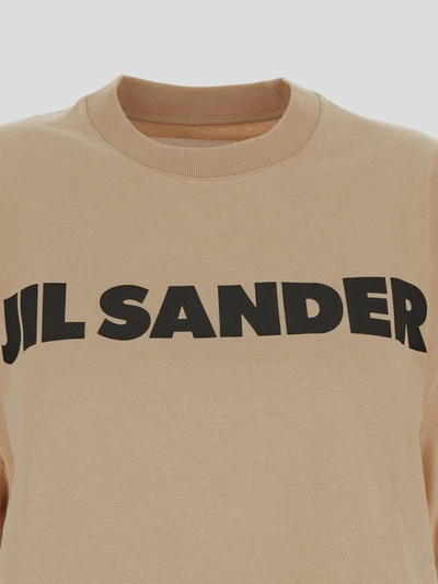 Shop Jil Sander T-shirts And Polos In Dark Sand
