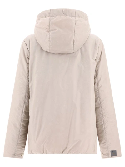Shop Max Mara The Cube "travel Jacket" In Water-resistant Technical Canvas In Beige
