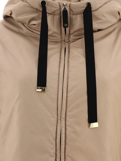 Shop Max Mara The Cube Travel Jacket In Water-resistant Technical Canvas In Beige