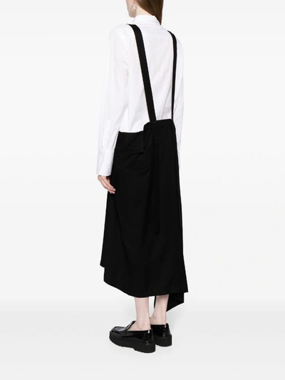 Shop Yohji Yamamoto Regulation Women R-suspender Skirt In Black