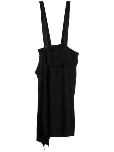 Shop Yohji Yamamoto Regulation Women R-suspender Skirt In Black