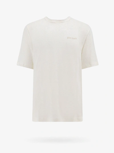 Shop Palm Angels T-shirt In White