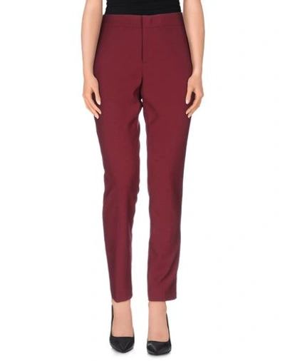 Red Valentino Casual Trouser In Maroon