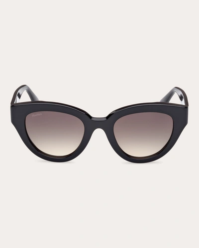 Shop Max Mara Women's Black Glimpse 1 Cat-eye Sunglasses