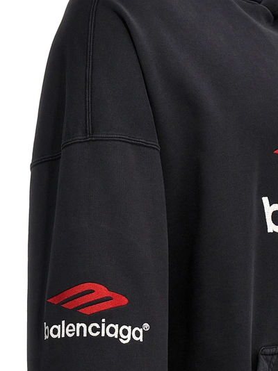 Shop Balenciaga 3b Sports Icon Sweatshirt Black