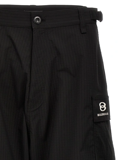 Shop Balenciaga Cargo Unity Sports Icon Pants Black
