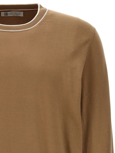 Shop Brunello Cucinelli Cotton Sweater Sweater, Cardigans Beige