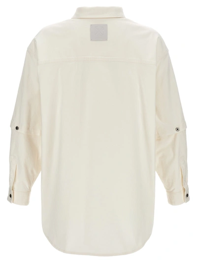 Shop Off-white Denim Overshirt Shirt, Blouse White