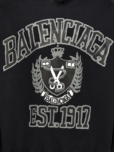 Shop Balenciaga Dyi College Sweatshirt Black