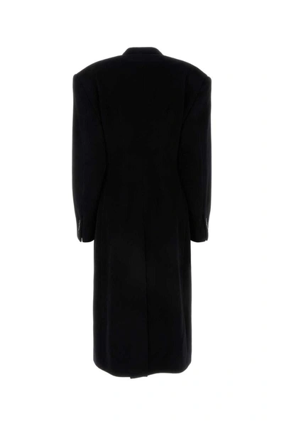 Shop Balenciaga Coats In Black