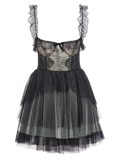 Shop Philosophy Lace Tulle Dress Dresses Black