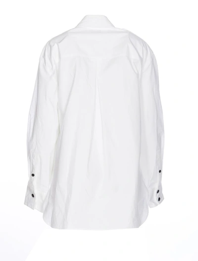 Shop Khaite Shirts In Bianco