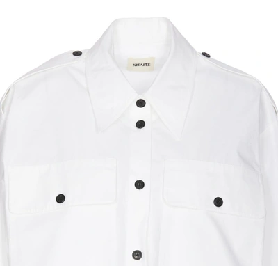 Shop Khaite Shirts In Bianco
