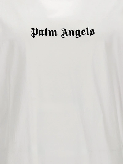 Shop Palm Angels Logo T-shirt White/black