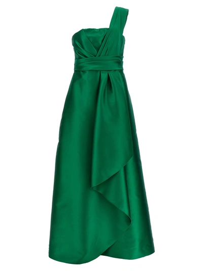 Shop Alberta Ferretti Mikado Dresses Green