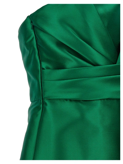 Shop Alberta Ferretti Mikado Dresses Green