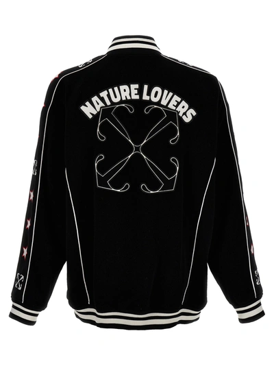 Shop Off-white Nature Lover Casual Jackets, Parka White/black