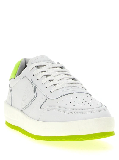 Shop Philippe Model Nice Low Sneakers Multicolor