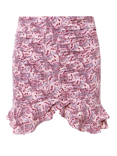 Shop Isabel Marant Multicolor Silk Skirt