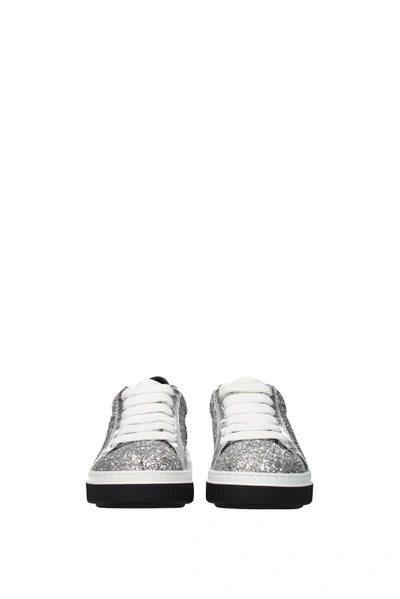 Shop Dsquared2 Sneakers Bumper Glitter Silver