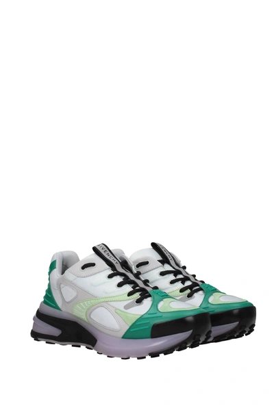 Shop Givenchy Sneakers Fabric Gray Green