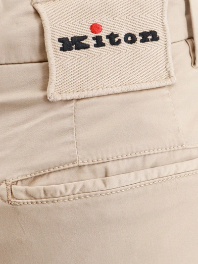 Shop Kiton Stretch Cotton Trouser