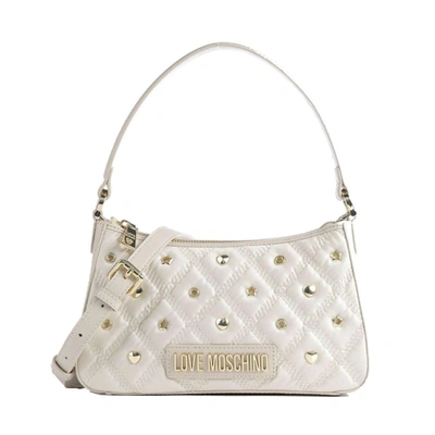 Shop Love Moschino White Nylon Crossbody Bag