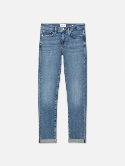 Shop Frame Le Garcon Jeans In Blue