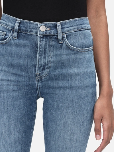 Frame Le High Straight Long Jeans In Blue