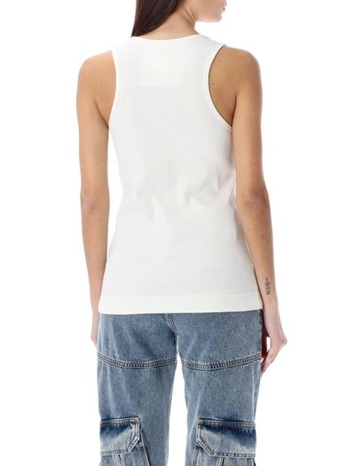 Shop Givenchy Ribbed Tank Top In White