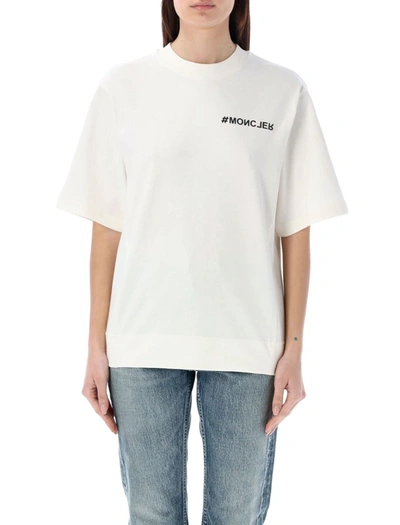 Shop Moncler Grenoble T-shirt Tmm In White