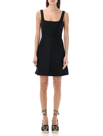 Shop Stella Mccartney Mini Corset Dress In Black