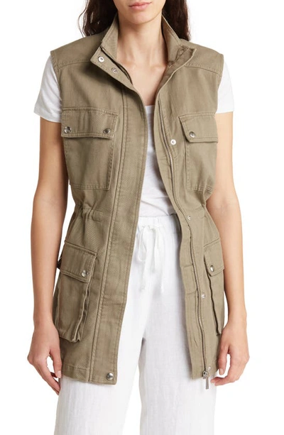 Shop Rachel Rachel Roy Utility Anorak Vest In Forest Cover