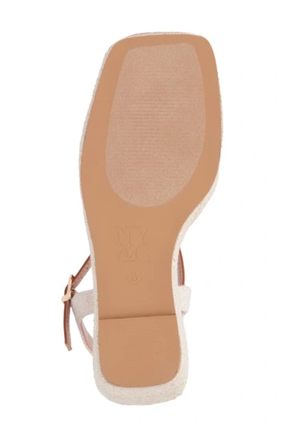 New York And Company Unita Espadrille Platform Wedge Sandal In Natural/tan