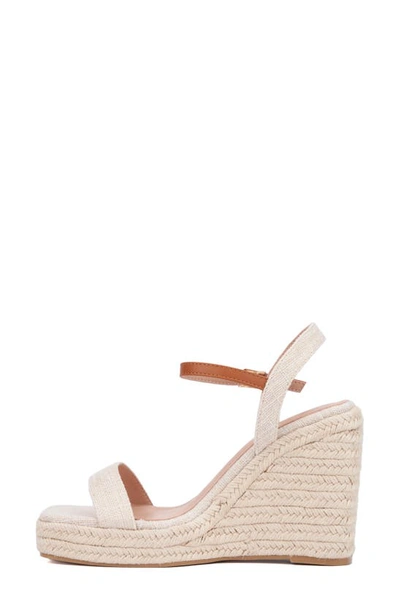 New York And Company Unita Espadrille Platform Wedge Sandal In Natural/tan