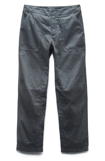 Shop Rag & Bone Leyton Cotton Workwear Pants In Dark Grey