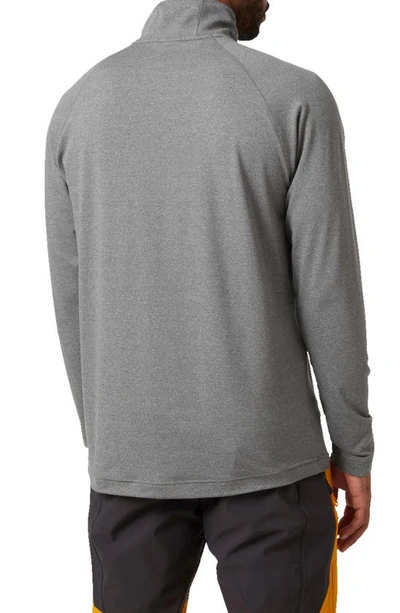 Shop Helly Hansen Verglas Half Zip Midlayer Pullover In Ebony Grey